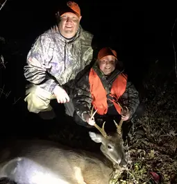 Daughters second Buck using Hornady Whitetail Ammo in .243
