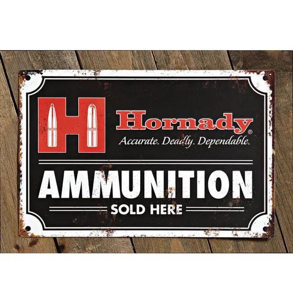 Decorative Hornady<sup>®</sup> Ammo Tin Sign