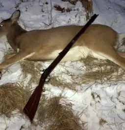 First deer with a patched round ball