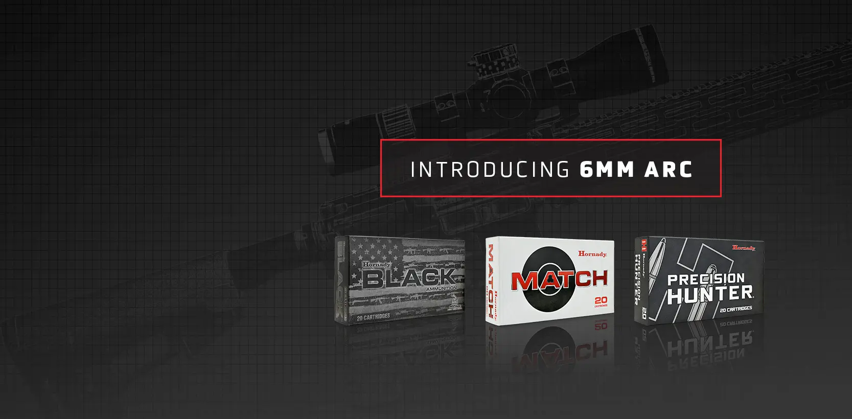 Slide number 36 6mm ARC(Advanced Rifle Cartridge)
The new 6mm ARC utilizes efficient, high BC bullets to deliver unprecedented performance from a compact platform. The AR-15 has never had it this good!
Find Out More
